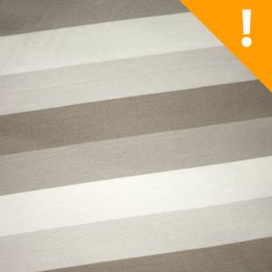 Monochrom Block - beige - VINTAGE-Look - Bio-Sweat - angeraut - 0,50 m RESTSTÜCK