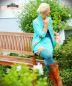 Preview: Sweet Heart - aqua / mint - Bio-Sommersweat - 2. Wahl - 1,50 m RESTSTÜCK