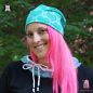 Preview: Sweet Heart - aqua / mint - Bio-Sommersweat - 2. Wahl - 1,50 m RESTSTÜCK