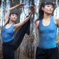 Preview: DoubleGradient - lagoon - Badeanzugstoff - UPF 40+