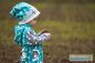 Preview: Bubbledrops - türkis - Bio-Sommersweat - 2,10 m RESTSTÜCK - A/B-Ware