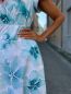 Preview: AquarellBlossom BIG - aqua - Bio-Jersey - 1,65 m RESTSTÜCK