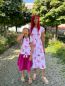 Preview: AquarellBlossom BIG - beere - Bio-Jersey - 1,15 m RESTSTÜCK