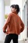 Preview: ArtDeco - rotbraun / champagner Glitzer Metallic-Print - Bio-Sommersweat
