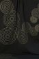 Preview: ArtDeco - schwarz / champagner Glitzer Metallicprint - Bio-Sommersweat - A/B-Ware