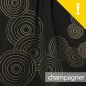 Preview: ArtDeco - schwarz / champagner Glitzer Metallicprint - Bio-Sommersweat - A/B-Ware