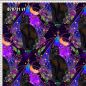 Preview: Whimsical Cats - purple - Bio-Jersey