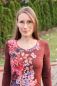 Preview: BlossomLove - cognac - Bio-Sommersweat - 0,80 m RESTSTÜCK