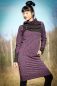 Preview: Blumenmeer - dark plum - Bio-Sommersweat