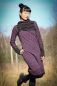 Preview: Blumenmeer - dark plum - Bio-Sommersweat