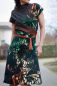 Preview: ColorDrops BIG - dark - wild style - grün / braun - Bio-Sommersweat - 1,05 m RESTSTÜCK
