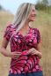 Preview: ColorDrops MAXI - dark mono rotpink - Modaljersey - VORBESTELLUNG