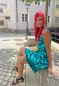 Preview: ColorDrops MAXI - dark - mono türkis - Bio-Sommersweat 230 g/m2
