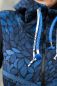 Preview: ColorLeaves MINI - mono blau - Bio-Sweat angeraut 290 g/m2 - extrabreit - VORBESTELLUNG