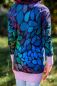 Preview: Pinseltupfer - cosmic space - Bio-Sweat - angeraut - extrabreit - 1,65 m RESTSTÜCK