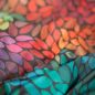 Preview: ColorLeaves - 2in1 Design - energy - Badeanzugstoff - UPF 40+