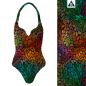 Preview: ColorLeaves - 2in1 Design - energy - Badeanzugstoff - UPF 40+