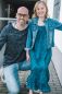 Preview: DarkBokeh - blau - Bio-Jersey - 220 g/m2