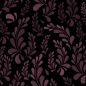 Preview: EmbroideredLeaves - mauve - Bio-Jersey - 0,5 m RESTSTÜCK