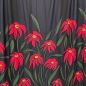 Preview: FlowerBreeze - jeansblau / hibiskusrot - Viskosejersey