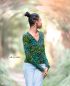 Preview: FunFlowers MINI - calm green - Bio-Jersey - 1,10 m RESTSTÜCK