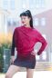 Preview: LeatherGradient - beere - Lyocell / TENCEL-Crepe