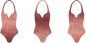 Preview: LeatherGradient rosegold - Badeanzugstoff - 1,10 m RESTSTÜCK