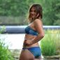 Preview: LeatherGradient - lagoon - Badeanzugstoff - UPF 40+