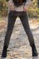 Preview: LeatherLook antique - schlamm - Bio-Sommersweat - 1,05 m RESTSTÜCK