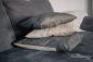 Preview: LeatherLook antique - schlamm - Bio-Sommersweat - 1,05 m RESTSTÜCK