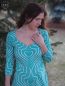 Preview: Love is all around - mint-türkis - Bio-Jersey - 0,90 m RESTSTÜCK