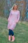 Preview: Love is all around - rosa - Bio-Sommersweat - 1,40 m RESTSTÜCK
