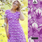 Preview: Magnolia - orchid - Bio-Jersey - 1,20 m RESTSTÜCK
