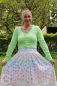Preview: RainbowBlossom - pastel - Bio-Jersey - 0,90 m RESTSTÜCK