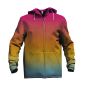 Preview: LeatherGradient - rainbow - SOFTSHELL - 2,50 m RESTSTÜCK