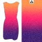 Preview: Sommerwind - gradient retro - Viskose-Jersey - 1,00 m RESTSTÜCK - 1 Loch
