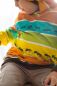 Preview: SpringStripes - türkis - Bio-Sommersweat - 1,50 m RESTSTÜCK