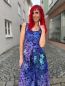 Preview: VibrantBlossom - electric blue - Bio-Jersey - A/B-Ware - 1,80 m RESTSTÜCK