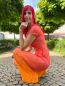 Preview: WildWhisper - coral sunset - Viskose-Jersey - VORBESTELLUNG