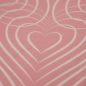 Preview: Love is all around - rosa - Bio-Sommersweat - 1,40 m RESTSTÜCK