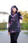 Preview: ColorFlowers - dark - mono lila - Bio-Sommersweat