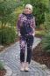 Preview: ColorFlowers - dark - mono rosenholz - Bio-Sommersweat