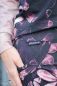 Preview: ColorFlowers - dark - mono rosenholz - Bio-Sommersweat