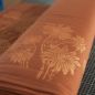 Preview: Blomma - rotbraun / kupfer Glitzer Metallicprint - Bio-Sweat angeraut