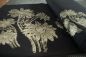 Preview: Blomma - schwarz / champagner Glitzer Metallicprint - Bio-Sweat angeraut
