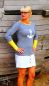 Preview: Retro-Streifen - 10 mm - grau - meliert - A/B-Ware - 1,50 m RESTSTÜCK
