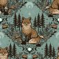 Preview: Moon Fox - dusty blue - Bio-Jersey