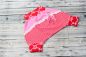 Preview: Ringel - 5mm - rot / rosa - Bio-Jersey - 1,00 m RESTSTÜCK