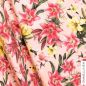Preview: Blooming lilies - soft pink - Bio-Jersey - 1,10 m RESTSTÜCK