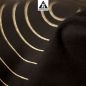 Preview: ArtDeco - schwarz / champagner Glitzer Metallicprint - Bio-Sommersweat - A/B-Ware